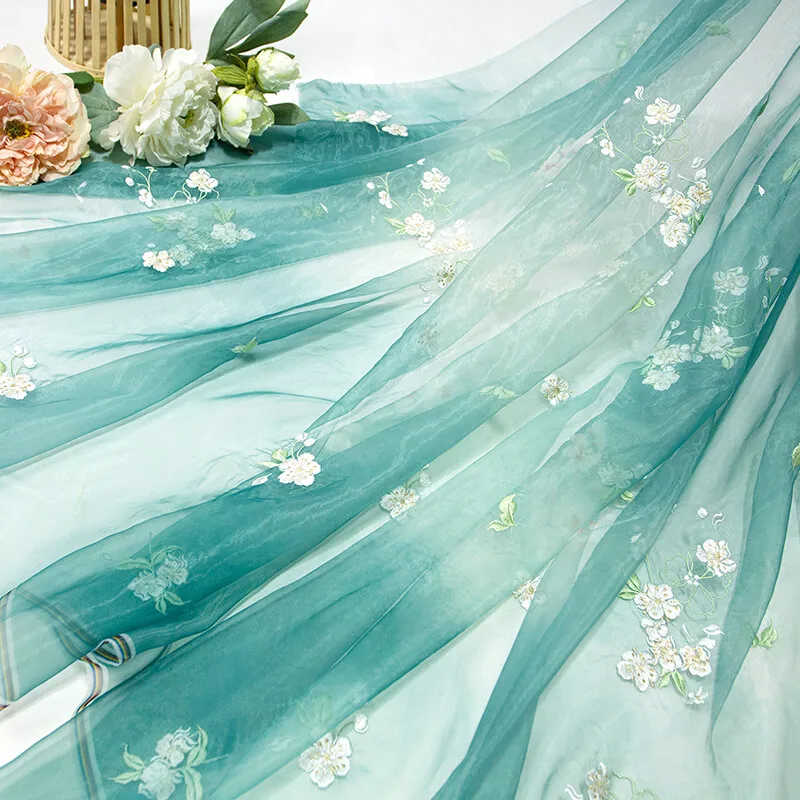 Tkanina szyfonowa z haftem kwi – Sewing Batik Fabric recenzja i cena
